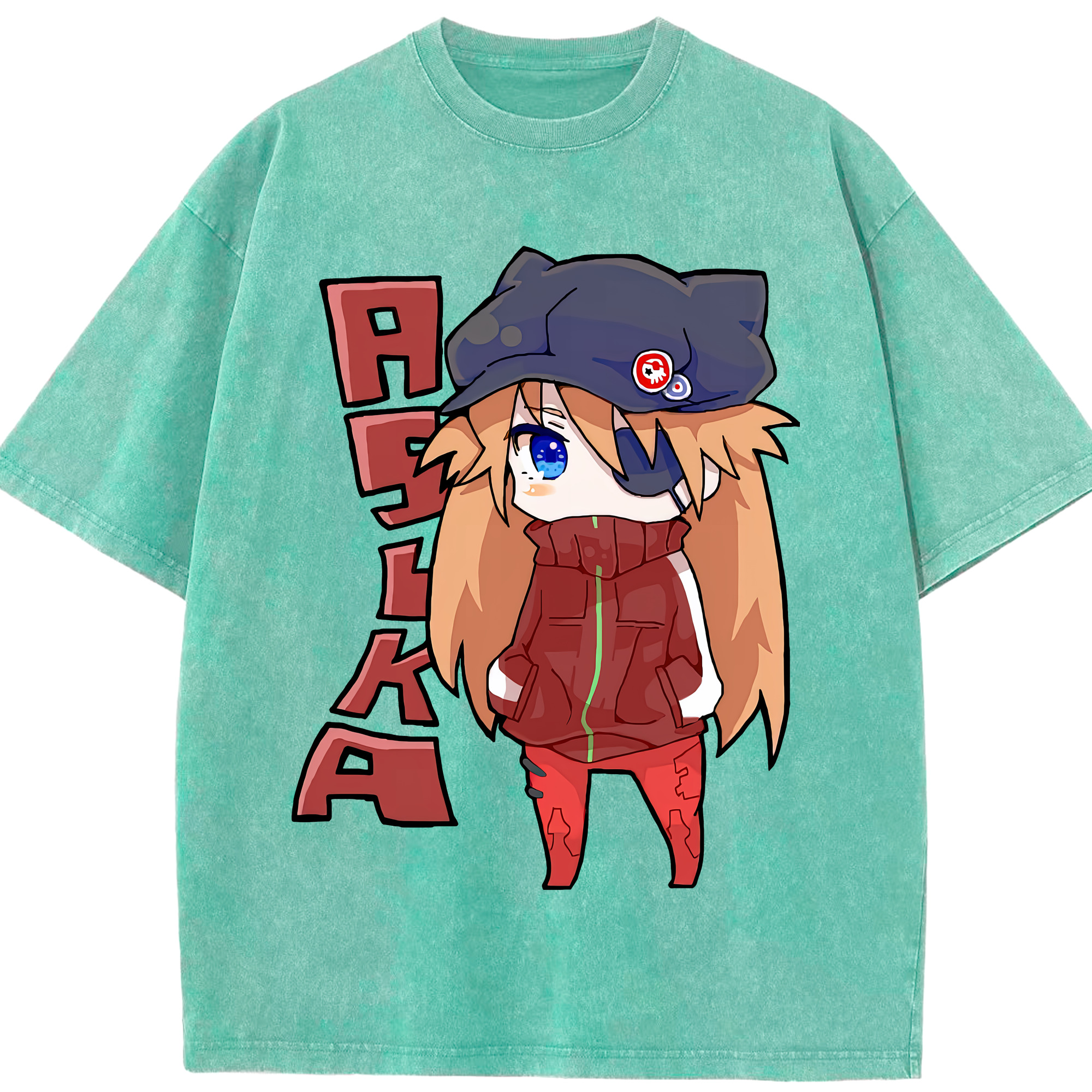 （画像用） EVA 新世紀エヴァンゲリオン 綿100% ヴィンテージ風 半袖Tシャツ（フロントプリント）
